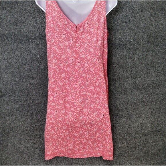 Gap Tank Dress Size M Sleeveless Shift Zip Knee Length Orange Floral Cottage - Picture 2 of 10